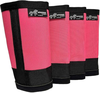 Warrior Fly Boots for Horses - Breathable Mesh Horse Boots for Fly Protection & Leg Comfort - Set