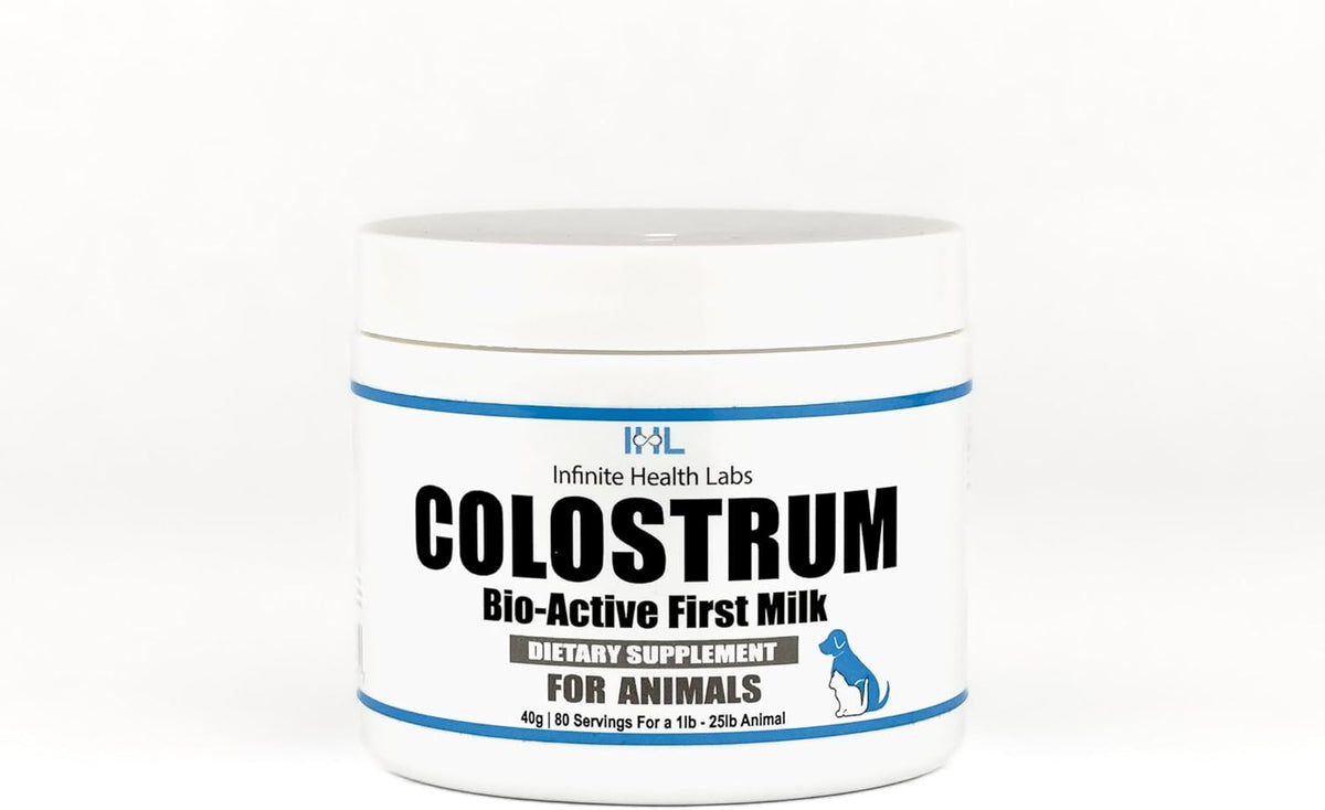 Bio-Active Bovine Colostrum for Dogs, Cats, Puppies, Kittens & Pets - Daily Colostrum Powder