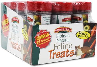 Bench & Field Holistic Natural Healthy Kitty Cat Treats | Crunchy Fish-Shaped Bites | Delicious