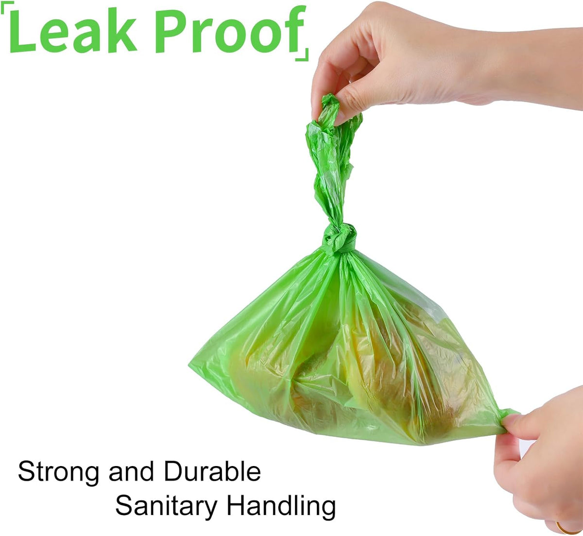 ECO-CLEAN 360 Count Dog Poop Bags with Dispenser, Leak-Proof, Unscented, 0.2 Ltr Capacity
