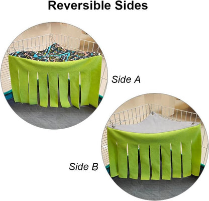 RIOUSSI Guinea Pig Hideout Hideaway Corner Fleece Toys Cage Accessories with Reversible Sides