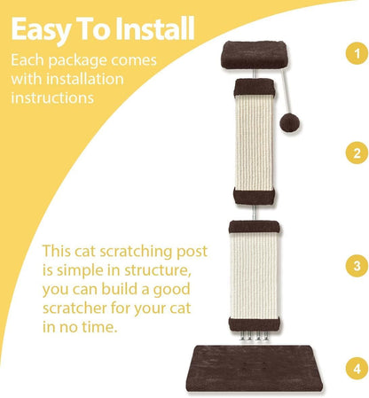 AGYM Cat Scratching Post, 32 Inch Cat Scratch Post for Cats and Kittens, Protect Your Furniture and