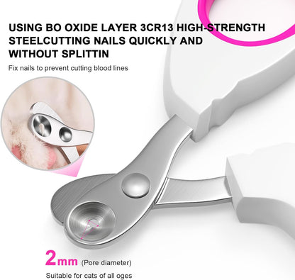Cat Specific Nail Clipper, Avoiding Excessive Cutting, Suitable for Beginners. It Can Also be Used