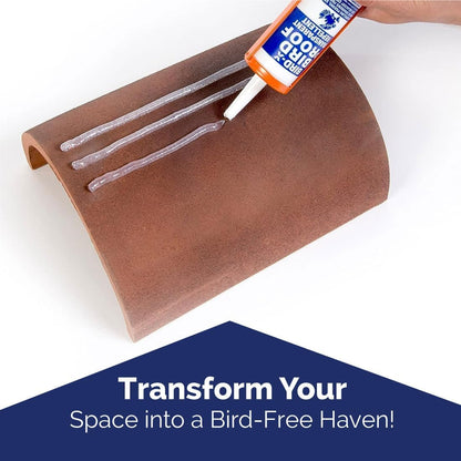 Bird-X Bird Proof Gel, Sticky and Transparent Clear Gel, Long-Lasting and Easy to Use, Covers 10