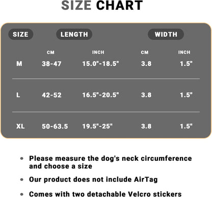 Waterproof Tactical Dog Collar with AirTag Holder - Heavy Duty Adjustable Collar for Medium to