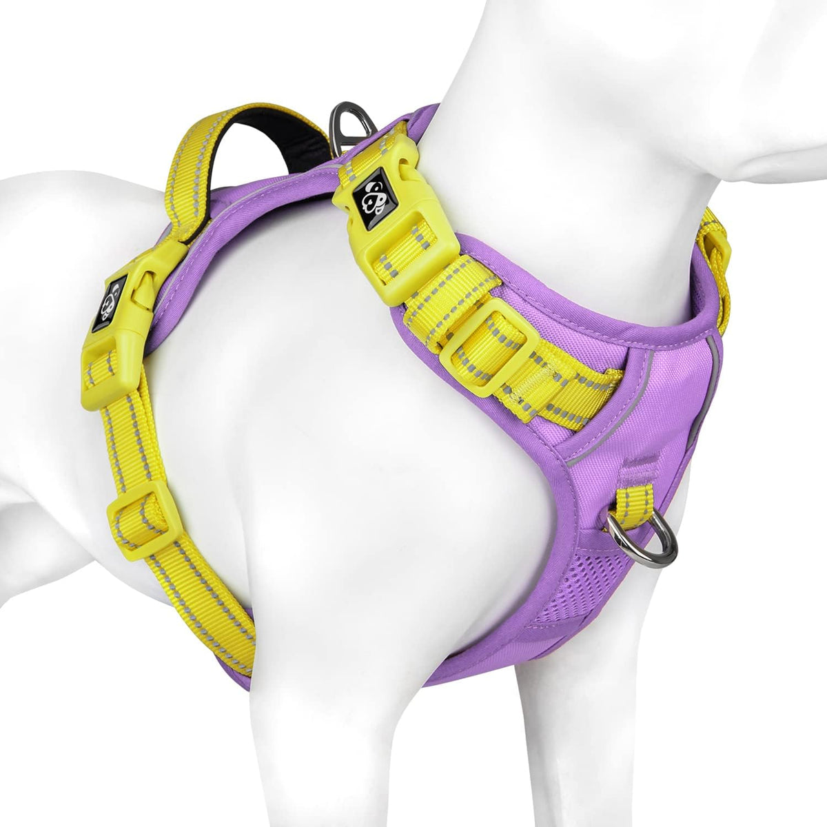PHOEPET No Pull Dog Harness, Unique Colors Reflective Adjustable Dog Vest, with Soft Training