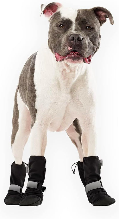 Canada Pooch Dog Winter Boots - Paw Protection, Anti-Slip Dog Shoes with Reflective Strap, Easy On