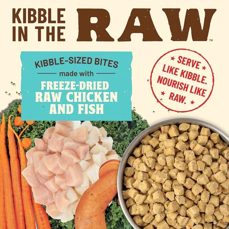 Primal Kibble in The Raw, Freeze Dried Cat Food, Chicken & Fish, Scoop & Serve, Made with Raw