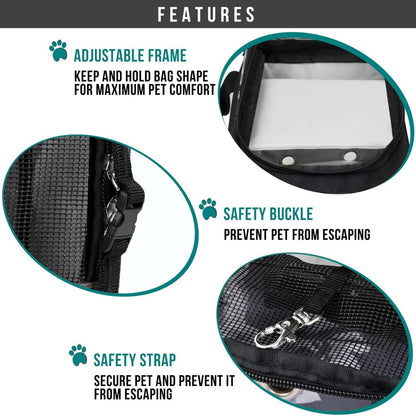 PetAmi Dog Purse Carrier for Small Dogs, Airline Approved Soft Sided Pet Carrier with Pockets