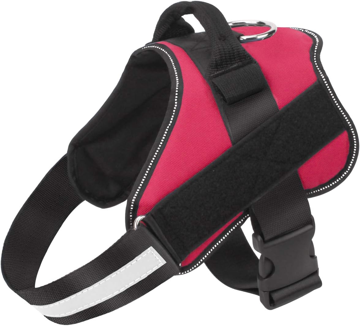 Bolux Dog Harness, No-Pull Reflective Dog Vest, Breathable Adjustable Pet Harness with Handle for