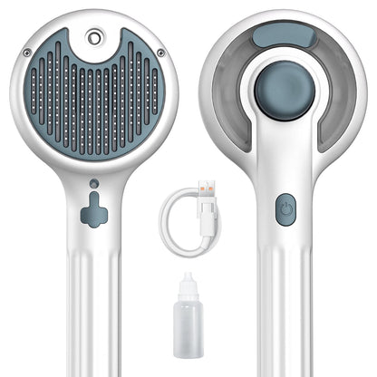 Cat Steam Brush, 3-in-1 Self-Cleaning Pet Grooming Tool with Water Spray, Shedding & Massage Comb