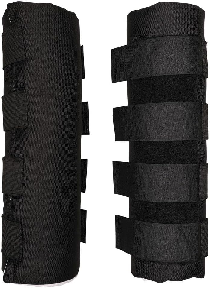 Dura-Tech Quick Wrap No Bow Leg Wraps for Horses | Size 14" | Color Navy | Exceptional Leg Coverage