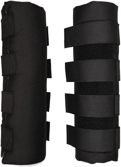 Dura-Tech Quick Wrap No Bow Leg Wraps for Horses | Size 14" | Color Black | Exceptional Leg