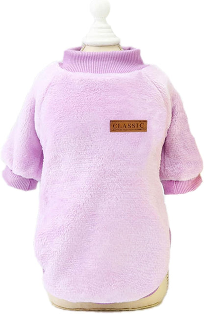 Jecikelon Pet Dog Clothes Dog Sweater Soft Thickening Warm Pup Dogs Shirt Winter Puppy Sweater for
