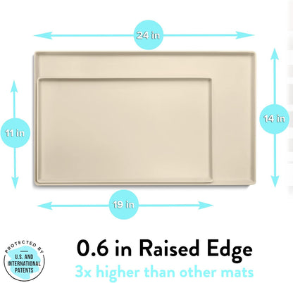 CatGuru Cat Food Mat, Small & Large Pet Feedingd Mat, 100% Waterproof Cat Mats for Food and Water