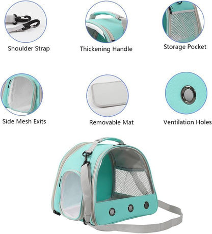 Reptile Travel Carrier Bag with Absorbent Pad Set, Pee Pad with Leak-Proof Quick-Dry Design for