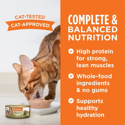Instinct Original Pate Wet Cat Food, Grain Free Recipe - Real Duck, 5.5 oz. Cans (Pack of 12)