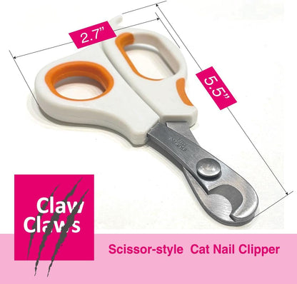 Scissor-Style Nail Clipper, with Razor Sharp Stainless Steel Blades, Anti-Slip Handle, Precise
