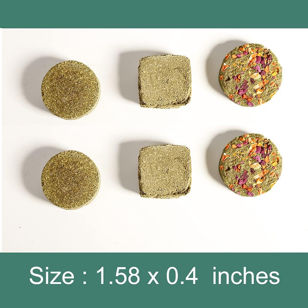 Abizoo Rabbit Treat,Natural Molar Timothy Hay Herbal Floral Scent Snack Chew Toys Gift for Bunny