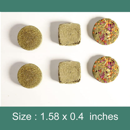 Abizoo Rabbit Treat,Natural Molar Timothy Hay Herbal Floral Scent Snack Chew Toys Gift for Bunny