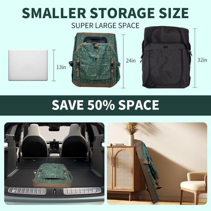 Extra Large Cat Carrier Soft Sided, Portable Small Dog Carrier for 2 Cats, 24"x16.5"x16" Car Travel