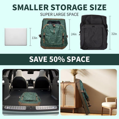 Extra Large Cat Carrier Soft Sided, Portable Small Dog Carrier for 2 Cats, 24"x16.5"x16" Car Travel