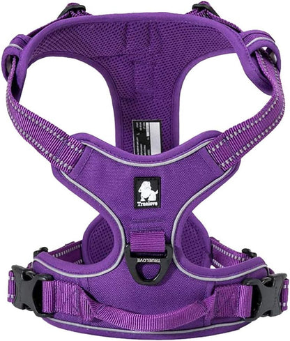 TRUE LOVE Adjustable No-Pull Dog Harness Reflective Pup Vest Harnesses Comfortable Control