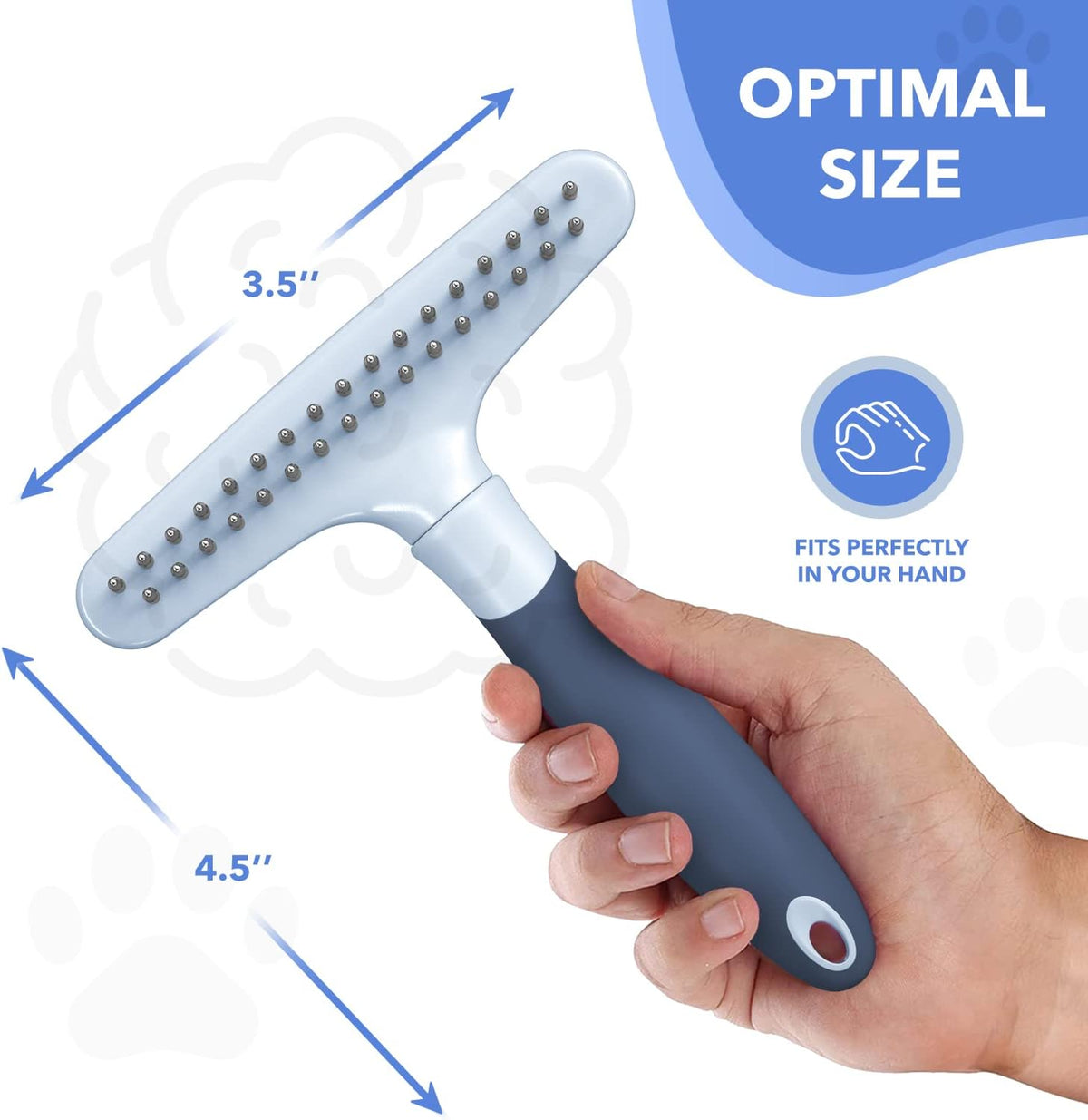Dog rake deshedding dematting Brush Comb - Undercoat rake for Dogs, Cats, matted, Short,Long Hair