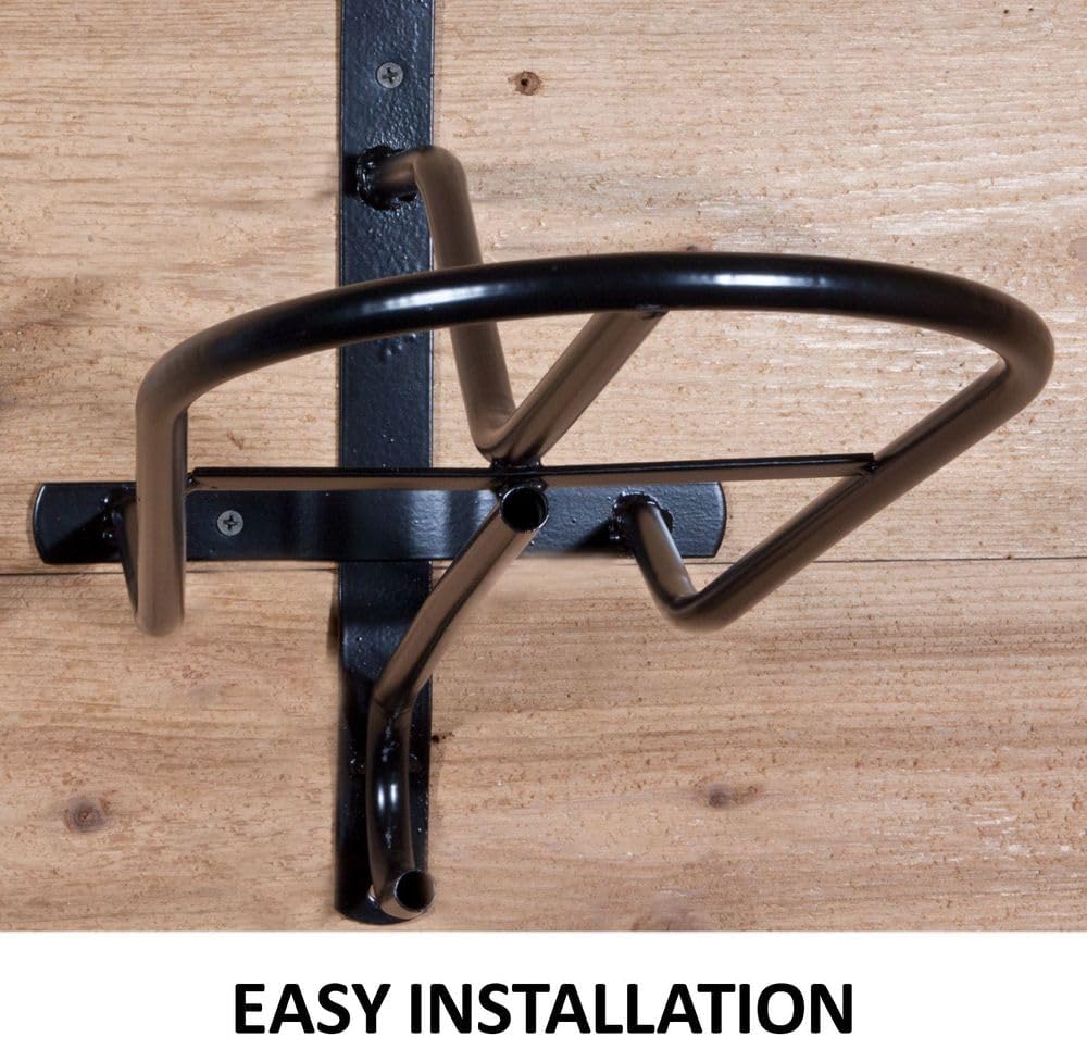 Black English & Western Saddle Rack | Organize Tack Room | Sleek and Durable | PVC Coated Steel |