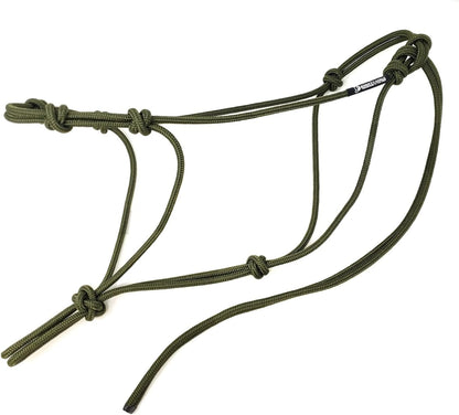 Horse Rope Training Halter - 4 Knot 1/4" Stiff Halter Cord - Used by Famous Trainers Multiple Sizes
