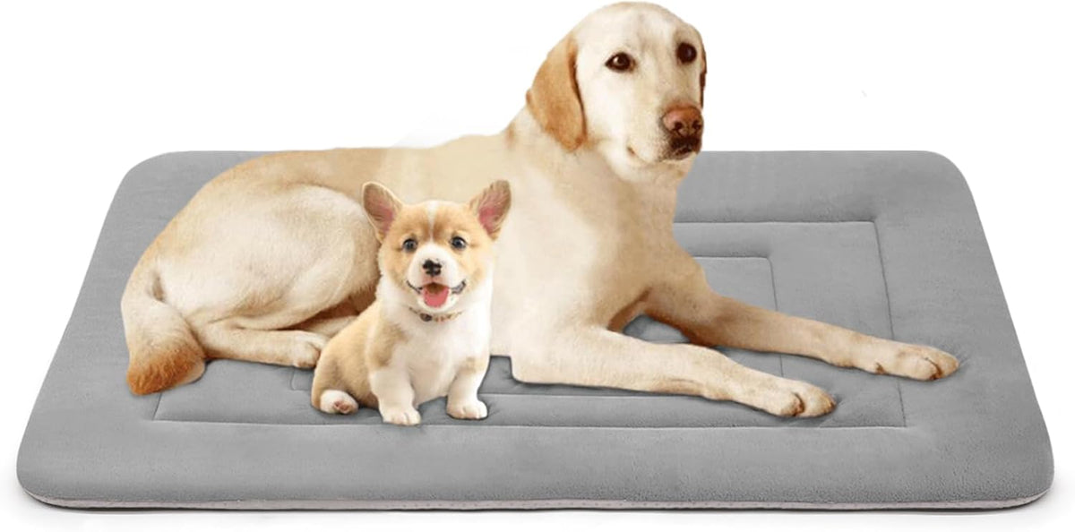 JoicyCo Soft Dog Crate Bed Pad Mat, 48 in Non-Slip Bottom Washable for Extra Large Dogs, Pet