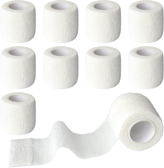 9 Pack 2" x 5 Yards Self Adhesive Bandage Wrap Self Stick Wrap for Ankle, Wrist, Finger, Sports