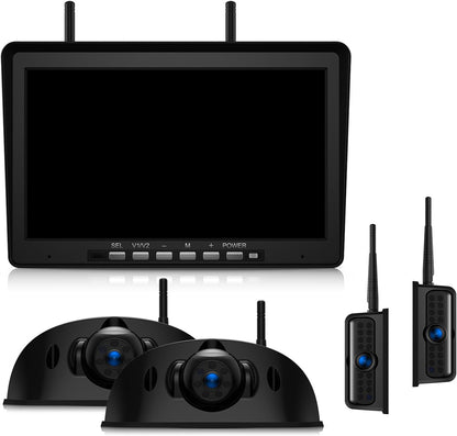 10.1" RV Backup Camera Wireless System Plug and Play, Pre-Wired for Furrion RV Trailer Camper, HD
