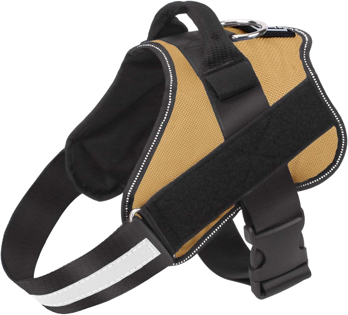 Bolux Dog Harness, No-Pull Reflective Dog Vest, Breathable Adjustable Pet Harness with Handle for