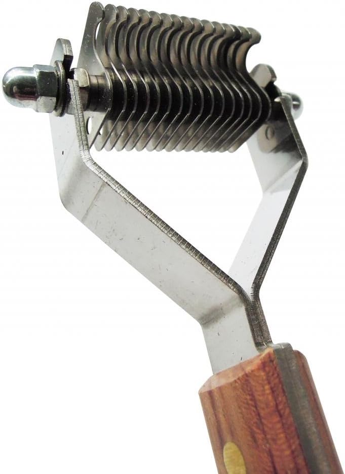 Mars Coat King Dematting Undercoat Grooming Rake Stripper Tool for Dogs and Cats, Stainless Steel