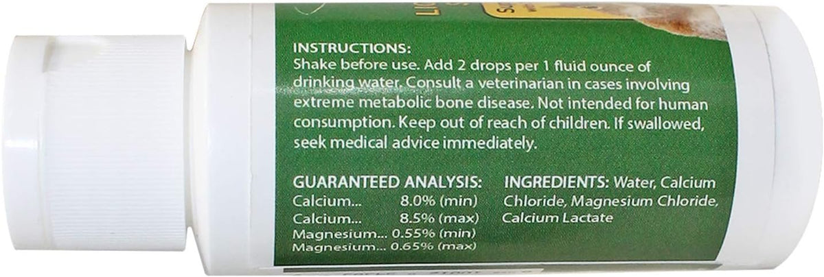Liquid Calcium Supplement 2 oz. - Supports Healthy Bones & Prevents Calcium Deficiencies - for