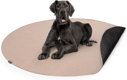 Paw Inspired Round Washable Pee Pad for Dogs | Reusable Puppy Pad for Potty Training, Whelping