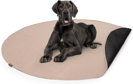 Paw Inspired Round Washable Pee Pad for Dogs | Reusable Puppy Pad for Potty Training, Whelping