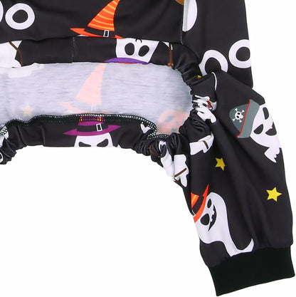 HDE Dog Pajamas One Piece Jammies Jumpsuit Pet Clothes Outfit Stretchy Lightweight Comfy Shirt Pjs