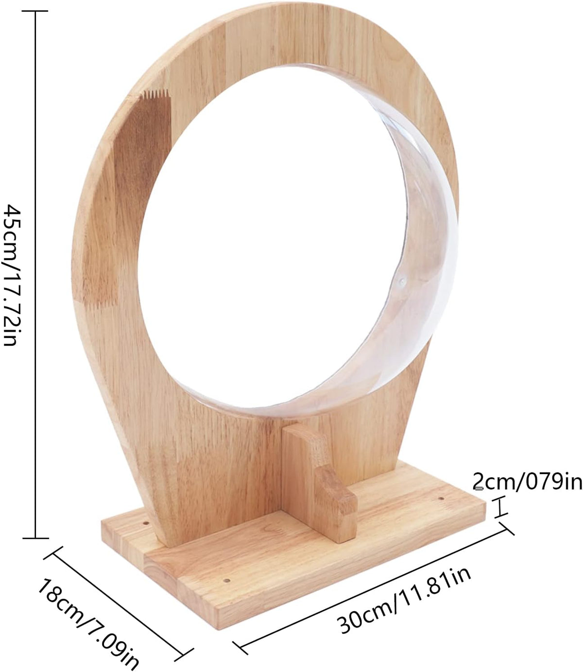 Wooden Cat Hammock, Clear Space Capsule Cat Bed, Wall-Mounted Kitten Walls Shelves Kitty Beds Small