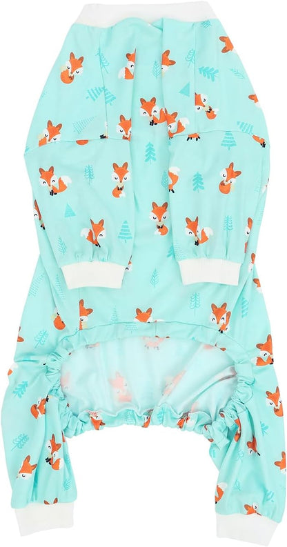 HDE Dog Pajamas One Piece Jammies Jumpsuit Pet Clothes Outfit Stretchy Lightweight Comfy Shirt Pjs