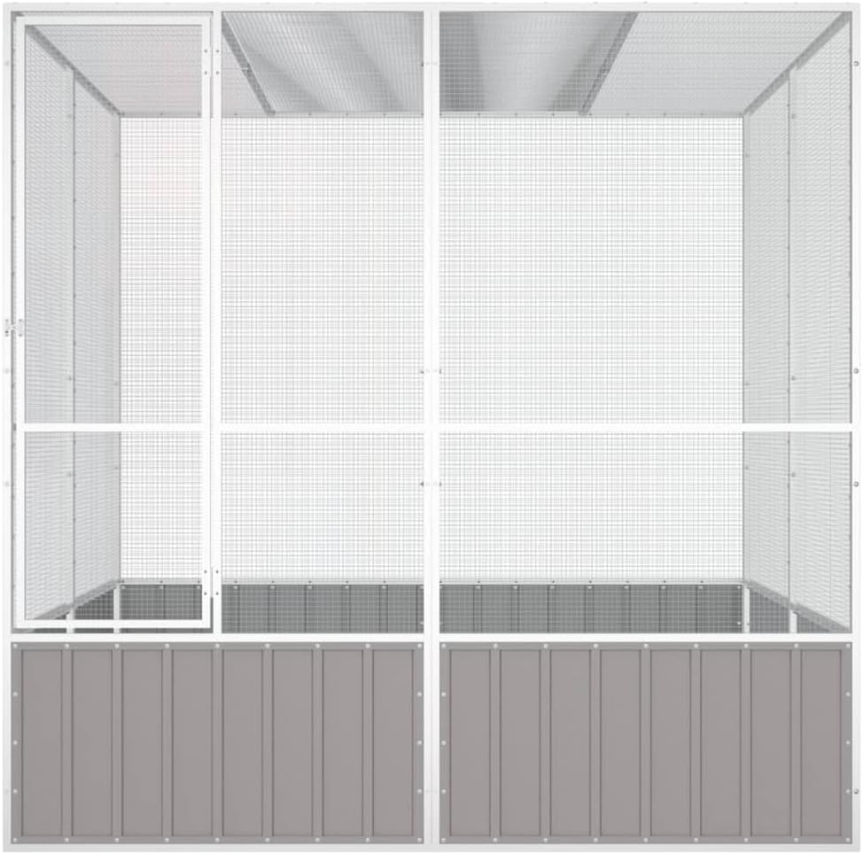 Steel Bird Cage, Large Flight King Bird Cage for Cockatiels African Grey Quaker Amazon Sun
