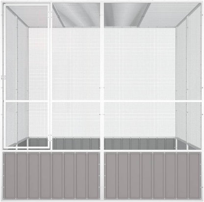 Steel Bird Cage, Large Flight King Bird Cage for Cockatiels African Grey Quaker Amazon Sun