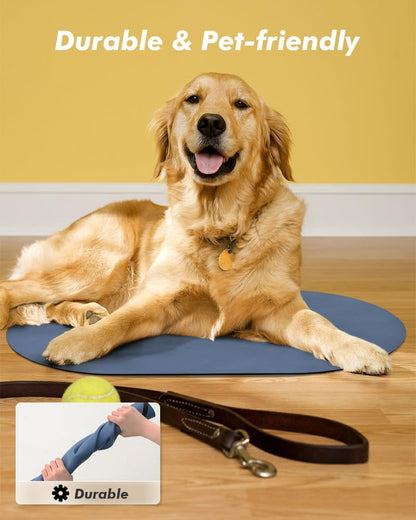 Absorbent Dog Food Mat-Dog Cat Mat for Food and Water Bowl, Quick Dry Pet Food Mat, No Stains Pet
