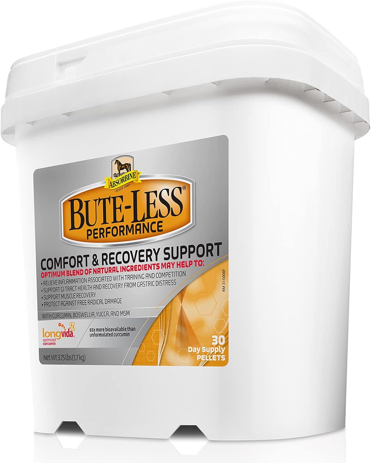 Absorbine Bute-Less Performance Advanced Formula Horse Supplement Pellets, Supports Healthy