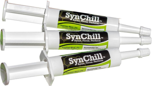 SynChill Oral Horse Calming Gel, 100% Natural & Nutritional Supplement, Lab Proven Results