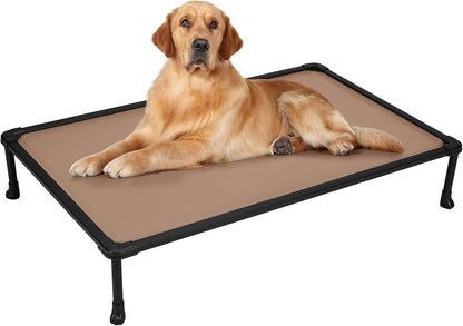 Veehoo Chew-Proof Elevated Dog Bed, Durable Training Platform for Large Dogs, Indoor/Outdoor Raised