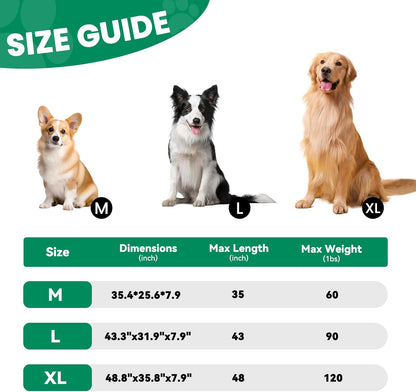 Elevated Dog Bed Raised Outdoor Dog Cot for Extra Large Dogs, Installation Requires No Tools, Frame
