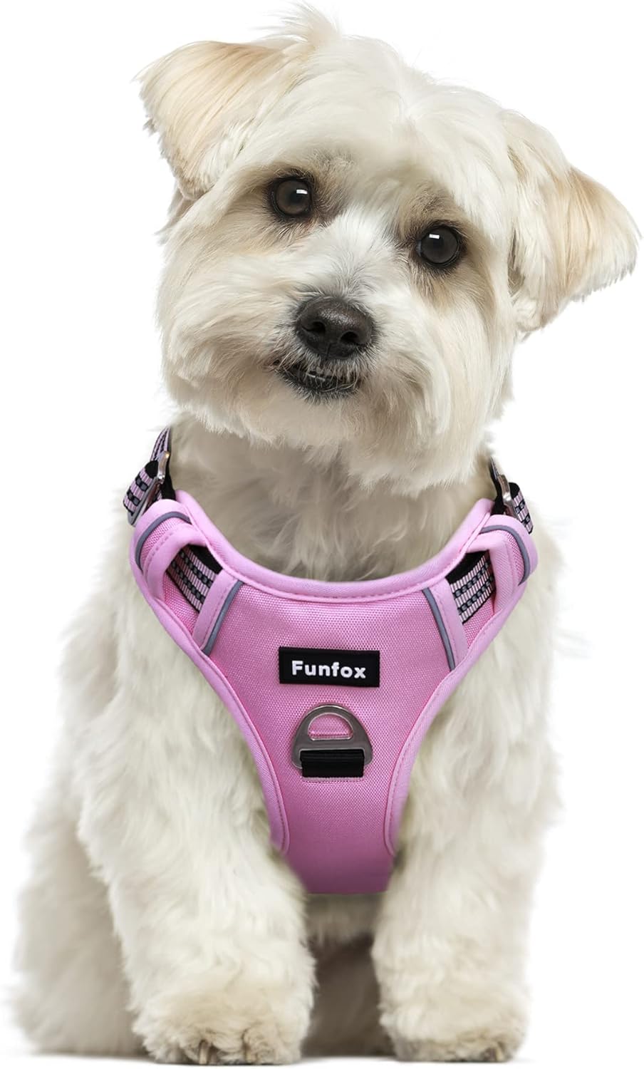 Funfox Dog Harness No Pull, Adjustable Pet Vest Harness, Super Soft Material with Vertical Handle