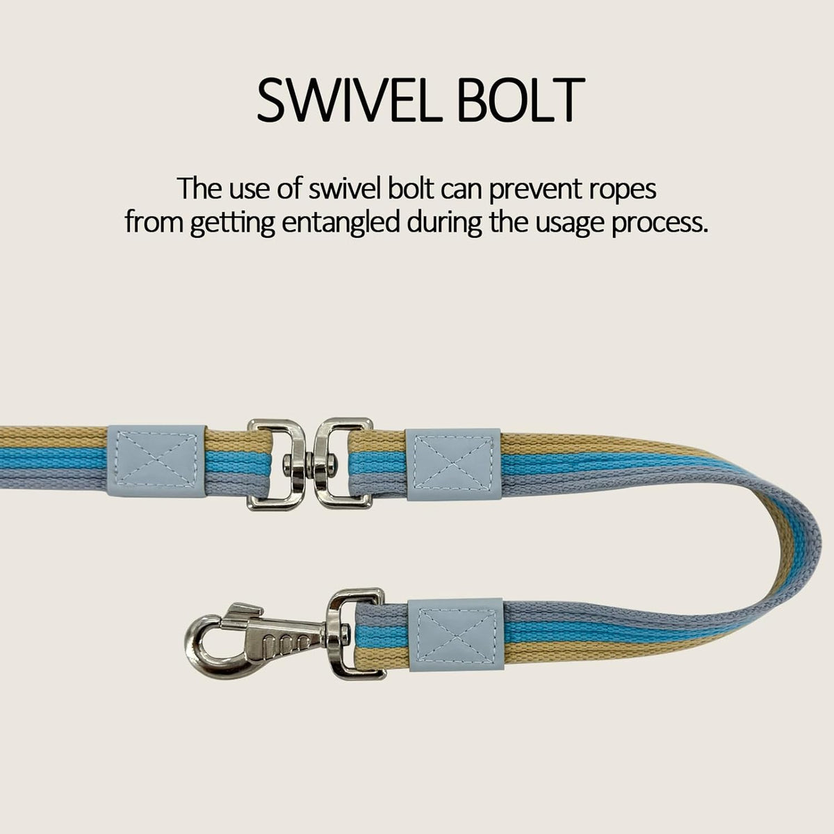 Lunge Line Polyester Cotton Lunge Line 25 Ft with EVA Stop Equine Lunge Line for Horses with Swivel
